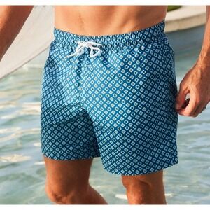 NWT Collars and Co Riviera Swim Trunks in Blue Coast 2XL